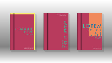 Background of abstract book cover layout. For brochures, magazines, vector templates, etc. Modern designs form geometric patterns in EPS 10