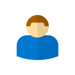 person flat vector icon