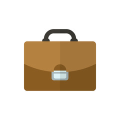 briefcase flat vector icon