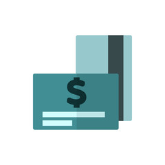 credit card flat vector icon