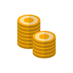 coins flat vector icon