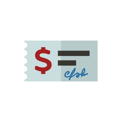 check flat vector icon