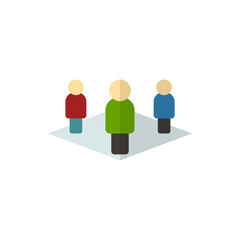 Fototapeta premium employees flat vector icon