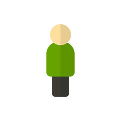 employees flat vector icon