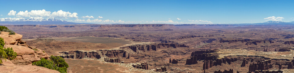Panoramic View of Grand View in Canyonlands