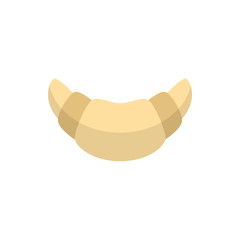 croissant flat vector icon