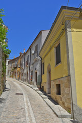 The alleys, squares and streets of the village of Zungoli, in southern Italy
