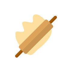 rolling pin flat vector icon