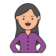 young female teacher education character