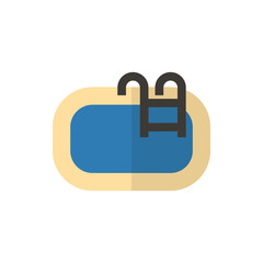 pool flat vector icon
