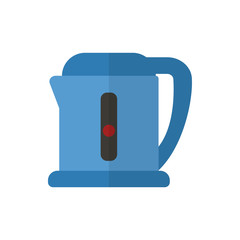 electric kettle flat vector icon