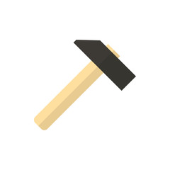 hammer flat vector icon