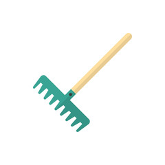 rake flat vector icon