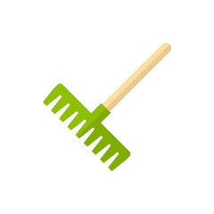 rake flat vector icon