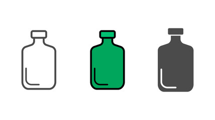 Bottle vector icon sign symbol