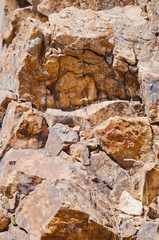 faces on the rock