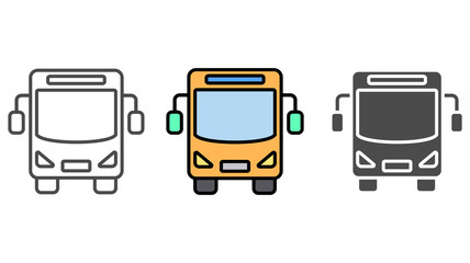 Bus vector icon sign symbol