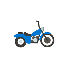 Fototapeta premium motorcycle flat vector icon