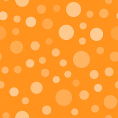 Circle seamless pattern. Texture of randomly distributed circles.