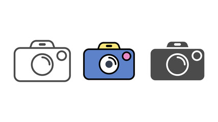 Camera vector icon sign symbol