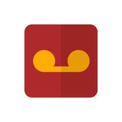 audio recording flat vector icon
