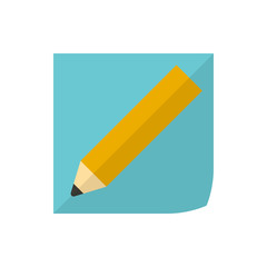 notepad flat vector icon