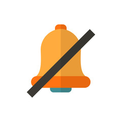 silent mode flat vector icon