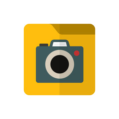 camera flat vector icon
