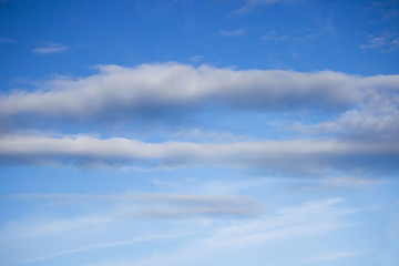 blue sky and clouds, in which you can insert the text title and subtitle