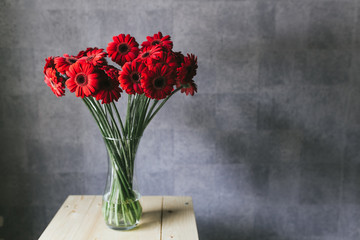 Beautiful bouquet of flowers in a vase