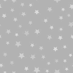 Stars seamless pattern. Randomly abstract vector texture with stars.