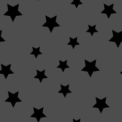 Stars seamless pattern. Randomly abstract vector texture with stars.