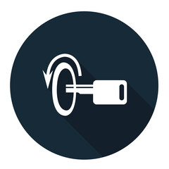 Switch Off Engine Symbol Sign Isolate On White Background,Vector Illustration EPS.10