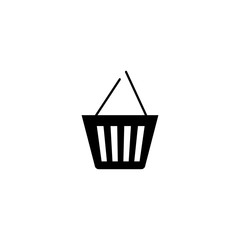 Shopping basket icon. Online store button