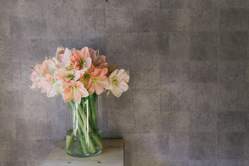Beautiful bouquet of flowers in a vase
