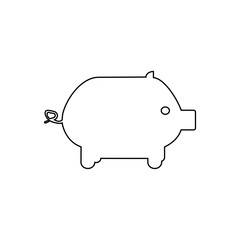 Money piggy icon. Savings sign