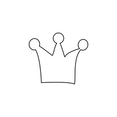 Crown icon. Award prize sign