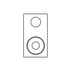 Speaker icon. Bass system sign