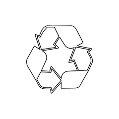 Recycle icon. Clean ecology symbol