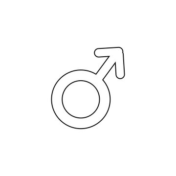 Male gender icon. Human sign