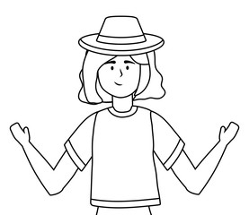 Isolated woman design vector illustrator