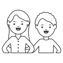 young teachers couple education characters