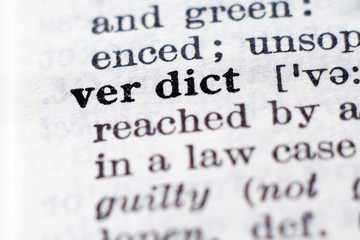 Definition of word Verdict