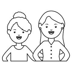 young female teachers education characters