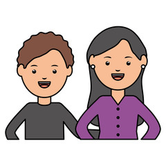 young teachers couple education characters