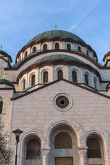 Fototapeta na wymiar Cathedral Church of Saint Sava in city of Belgrade, Serbia