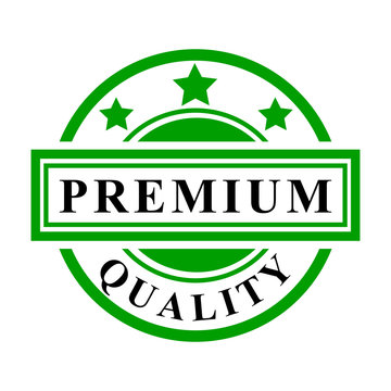 Simple Vector Green rubber stamp, Premium Quality, isolated on white