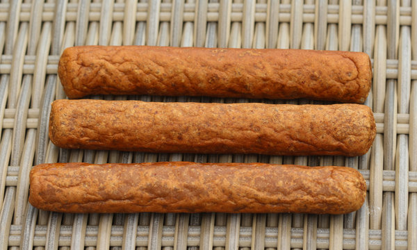 frikandel, a traditional Dutch snack, a sort of minced meat hot dog
