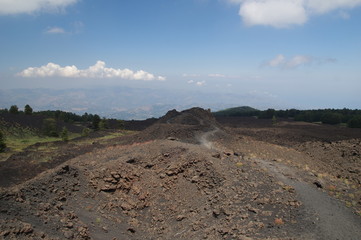 Kraterlandschaft am Ätna