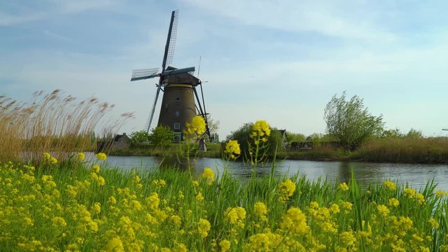 Windmills near Kinderdijk, the Netherlands